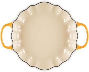 Каструля для тушкування Le Creuset з емальованого чавуну, 2.75 л, білий (хакі-оранжевий)