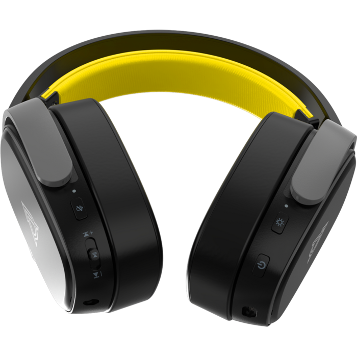 Бездротова ігрова гарнітура Ajazz AHM09 MAX Black Gray Yellow (AHM09-MAX-BGY)