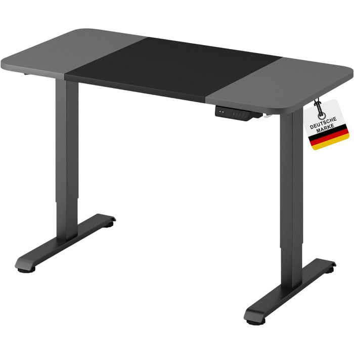 Стіл регульований по висоті Lift 2P11, 110x60см білий - Електричний, цифровий дисплей - Стіл, офісний стіл (чорний/сірий, 120x60см)