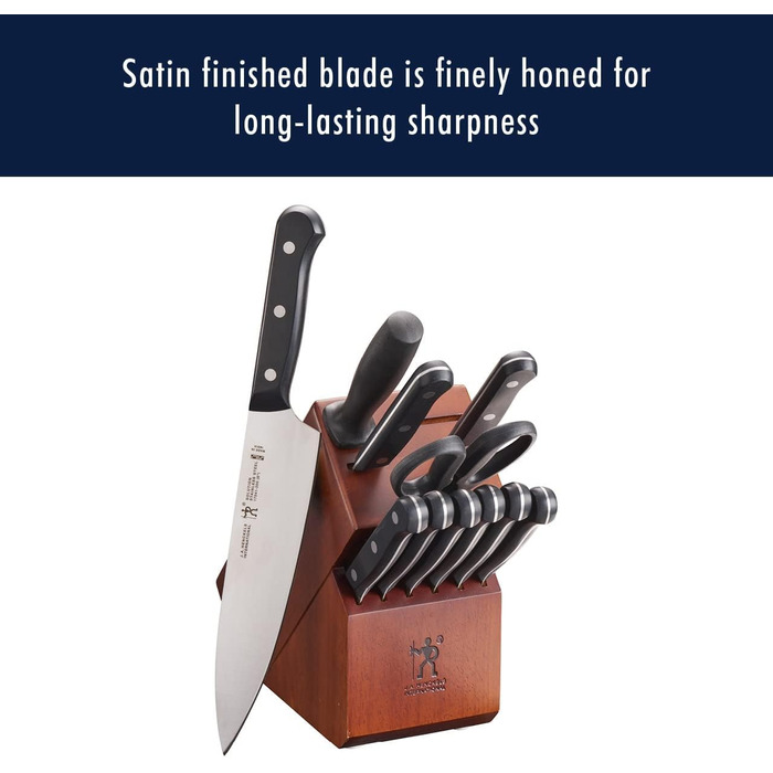 Набір ножів HENCKELS 17550-000 Solution, нержавіюча сталь, горіх, 12 предметів