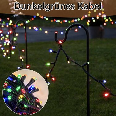 Гірлянда світлодіодна Hopelit, 50 LED, 5 м, з таймером, 8 режимів, для дому та саду, вологостійка, на батарейках