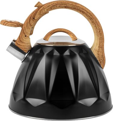 Чайник Karl Hausmann 3L з автоматичним свистком для індукційних, газових та електричних плит - з нержавіючої сталі