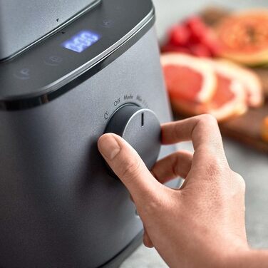 SPRINGLANE Hochleistungsmixer Hanno: Потужний блендер для приготування смузі, 2000 Вт, 32000 об/хв, самоочищення, з рецептами та насадкою (антрацит, колба та пляшка)