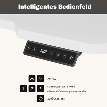 Кутовий стіл з регулюванням висоти 150x100 см, електричний, ергономічний, білий. З підстаканниками та гачками.