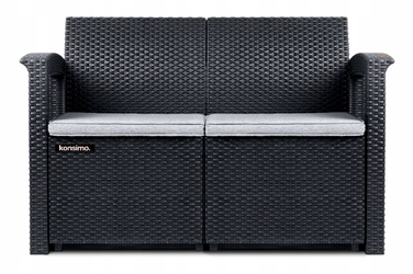 Комплект садових меблів Curver із пластику, сірий, 4 предмети