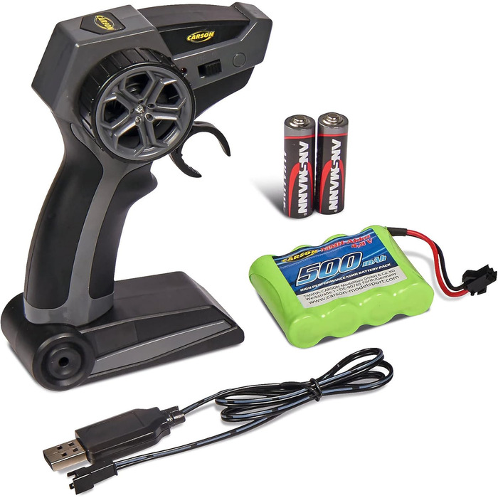 Автобус на радіокеруванні Carson FlixBus 2.4GHz, іграшка для дітей від 8 років, колірний, час роботи до 60 хв