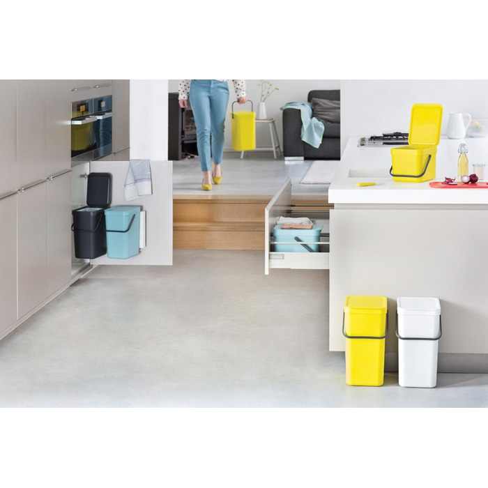 Відро для сміття м'ятне 12 л Sort&Go Brabantia