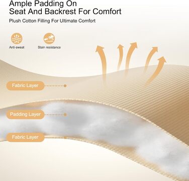 Розкладне ліжко для саду, широке 72 см, з підстаканником та подушкою, для відпочинку на вулиці, на терасі або балконі (Бежевий)