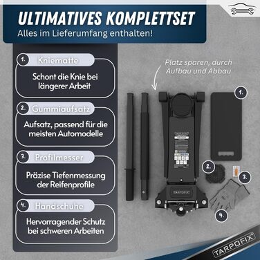 Гідравлічний домкрат Tarpofix 3т (85-475 мм) для позашляховиків та легкових авто | Низькопрофільний домкрат з подвійним циліндром