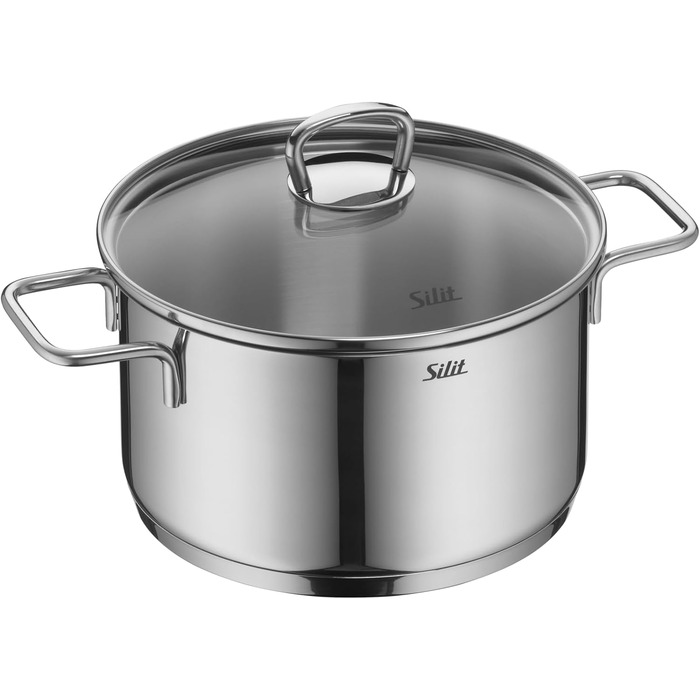 Набір каструль Silit Alicante Induktion, 3 шт., нержавіюча сталь, з кришкою, для всіх типів плит