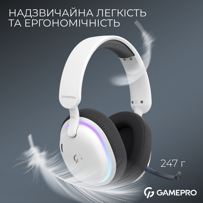 Бездротова ігрова гарнітура GamePro Asgard Bragi (HSW250W)
