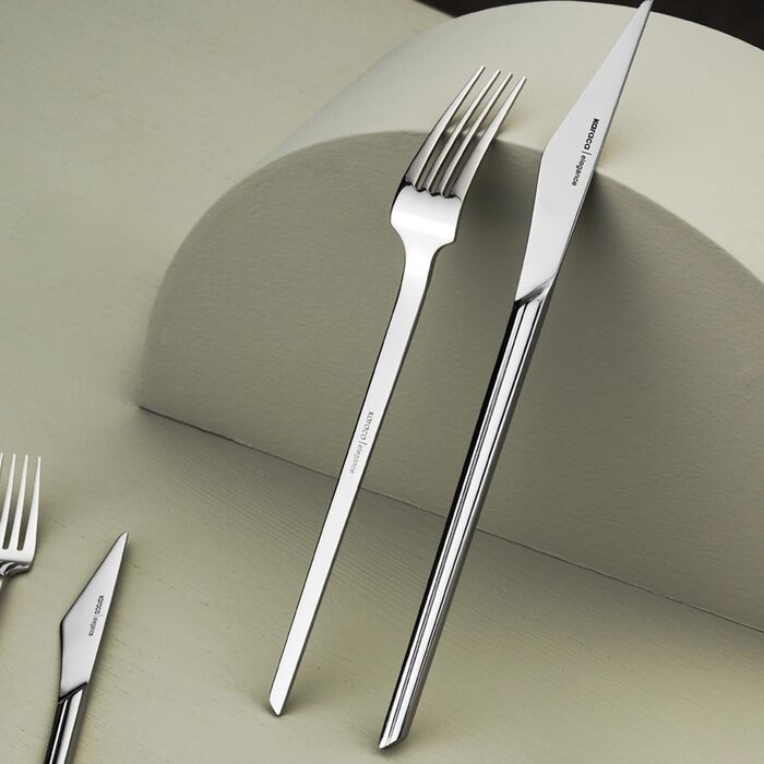 Karaca Midway Набір столових приборів на 12 осіб (84 шт.) - нержавіюча сталь, ножі, виделки, ложки. Кухонний набір столових приборів