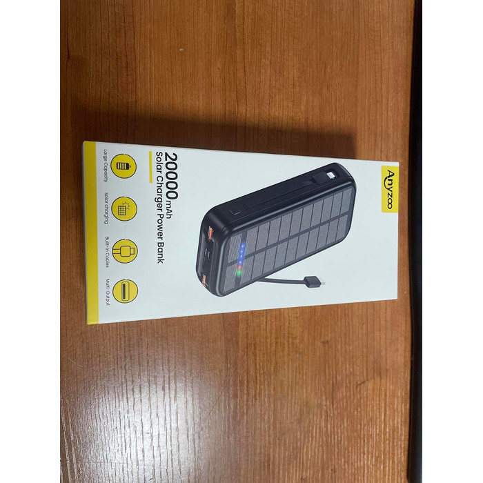 Виходів, 4 входи, зовнішній акумулятор для пристроїв, 20000mAh, 20W PD 3.0, USB C, 5