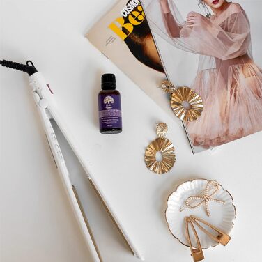 Випрямляч для волосся Gama Italy Professional Elegance Argan з аргановою олією, 150-230°C, білий