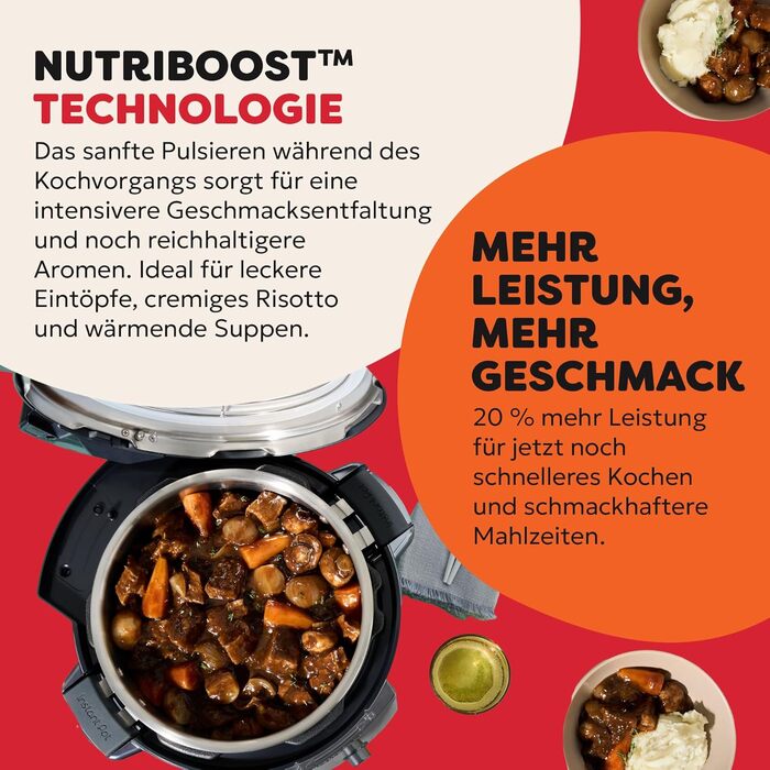 Instant Pot Plus 9-в-1: Мультикухня, 5.7 л, нержавіюча сталь – мультиварка, скороварка, рисоварка, йогуртниця, су-вид, стерилізатор, підігрівач