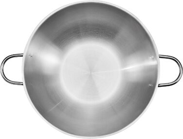 Головка ВОК Джозі (нержавіюча сталь, Ø 32 см, з урахуванням ПДВ) скляна кришка, індукційна) Срібна