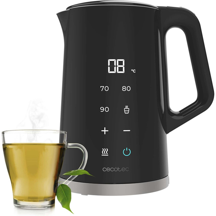 Електричний чайник Cecotec Thermosense 800 Neo: 1,7л, 2200W, регулювання температури, сталь, Keep Warm