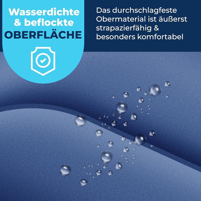 Надувна матрац KESSER® з електричним насосом, 203x152.5x51 см, для відпочинку та кемпінгу