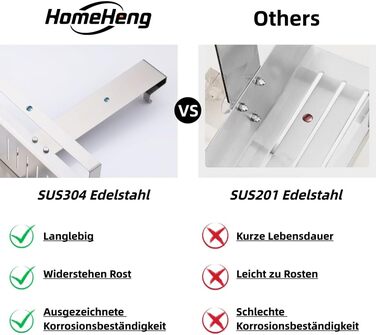 Настінна поличка для душу з 2 ярусами, нержавіюча сталь SUS304, з гачками, для скляних душових кабін, H30BN-2DH, 2 відділення, матове нікель