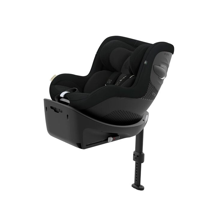 Дитяче автокрісло CYBEX Gold Sirona G i-Size Plus, приблизно від 3 місяців до 4 років (від народження з вкладишем для новонароджених), максимальна вага 19 кг, 61-105 см (від 40 см зі вкладишем для новонароджених), Moon Black Moon Black Plus