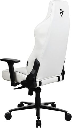 Крісло ігрове Arozzi Torretta Premium SoftFabric™ з підголівником та поперековою підтримкою, регульовані підлокітники, висока спинка, механізм гойдання, для дому та офісу (Біле)