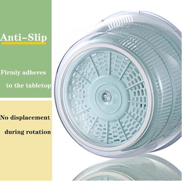 Салатниця-сушарка 5 л з кришкою, стійка до падінь та високих температур, для салатів, овочів та фруктів, безпечна, для вегетаріанців, придатна для миття в посудомийній машині