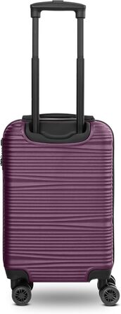 Набір валіз REDOLZ 3 шт. | Легкі валізи-ролери з ABS-пластику | Для жінок та чоловіків | 4 колеса, TSA-замок (Essentials 16) | Бордовий, валіза S (55 см)