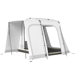 Намет автомобільний Heckzelt для 2-4 осіб, 320 x 280 x 205 см, 2-в-1, водонепроникний тунельний намет з 4 дверима, вікнами та підлогою