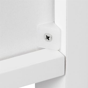 Шафка для ванної кімнати Yaheetech - вузька тумбочка з шухлядою та дверцятами, 32 x 30 x 87 см, біла