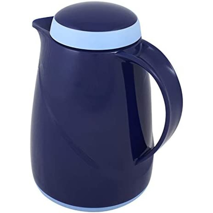 Термос Helios Wave, 1,5 л, пластик, білий, з кришкою-гвинтовим, придатний для миття в посудомийній машині