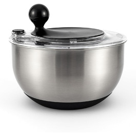 Салатниця-швидкоосушувач зі сталі нержавіючої, 4.5 л, з ручкою, BPA-free