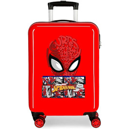 Сумка Marvel для коміксів про Людину-павука, Червона, 38 х 55 х 20 см, жорстка, з АБС-пластика, Бічна застібка з комбінацією цифр 34 л, 2,66 кг