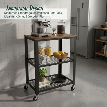 Візок кухонний Relaxdays, 3 ящики