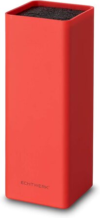 Справжня робота EW-MB-0120 Універсальний квадратний ножовий блок зі вставкою з щетини, 22 см (червоний)