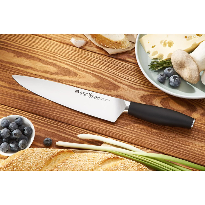 Ніж кухарський Grossman 282ON, 33 см, з нержавіючої сталі, ергономічна ручка