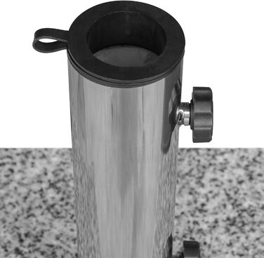 Підставка для парасольки Anndora Granit 25 кг, для балкона, діаметр стієна до 48 мм (світло-сірий)