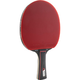 Ракетка для настільного тенісу JOOLA Match PRO схвалена ITTF універсальна ракетка для настільного тенісу 4 зірки, чорний / червоний, товщина губки 1,8 мм