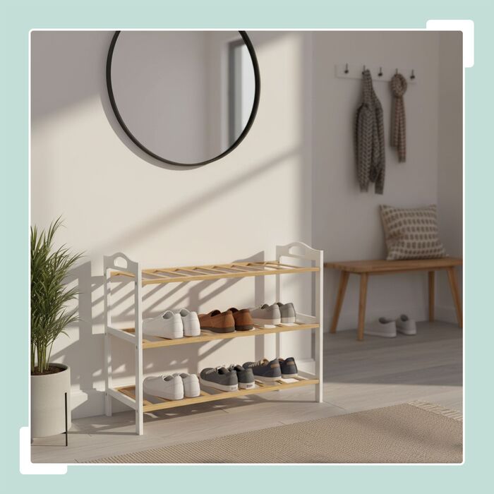 Стелаж для взуття Relaxdays з бамбука