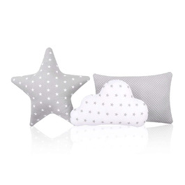 Набір подушок Amilian 3 x декоративна подушка у вигляді зоряної Хмари, декоративна подушка у вигляді зірочок для дитячої кімнати, дитяча декоративна подушка з начинкою для дивана в спальні, дитяче ліжечко для дівчаток і хлопчиків3 (комплект)