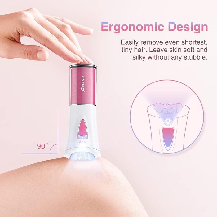 Епілятор Women & Facial Hair Remover, в т.ч. Тример для брів зі світлодіодом для тіла (Mini-1009-1)