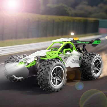 RC Monster Truck 1:18 2.4GHz, позашляховик, водонепроникний, швидкість 20+ км/год, зелений