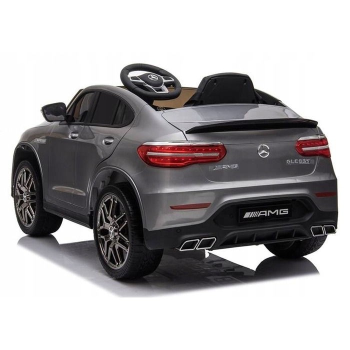 Дитячий електромобіль Mercedes-Benz GLC 63S LIFT, сріблястий лак, 4x4