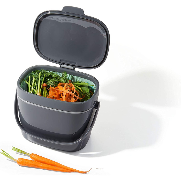 OXO Konteiner для компосту Easy-Clean, 6.6л, пластик, антрацит