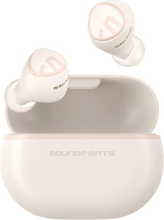 Навушники SoundPEATS Mini HS Bluetooth 5.3, Hi Res Audio, LDAC, AI мікрофон, 36 год, HiFi стерео, жовтий