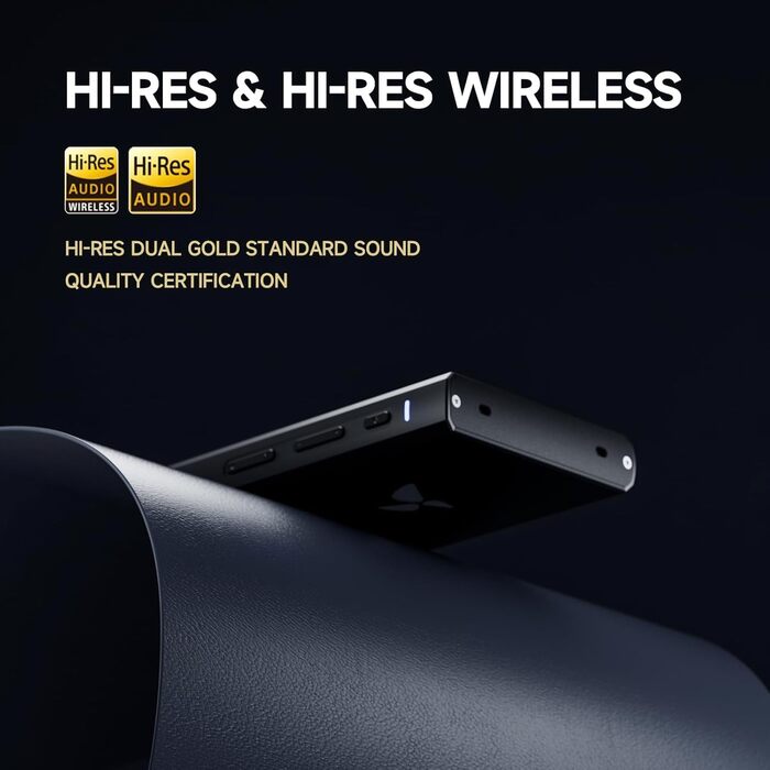 HiBy Digital M300 музичний плеєр з динаміком, Android 13, SD665, Bluetooth, Wi-Fi, FM, дисплей IPS 1280x640, підтримка PCM768k DSD256, 128ГБ+2ТБ пам'яті, чорний