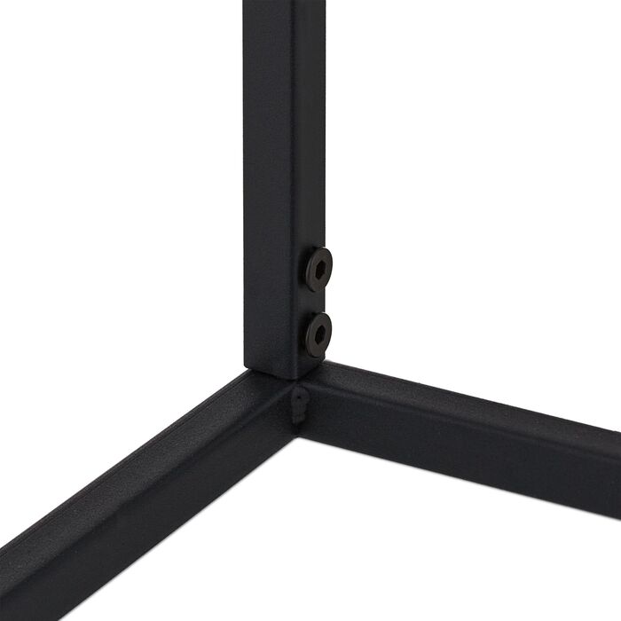 Підставка для квітів Relaxdays з металу, чорного кольору