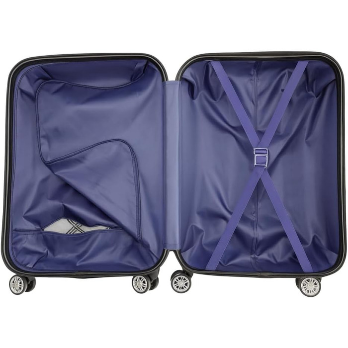 Валіза ручної поклажі Bosdela з твердим корпусом (980, фіолетовий, 50/60/71 см)