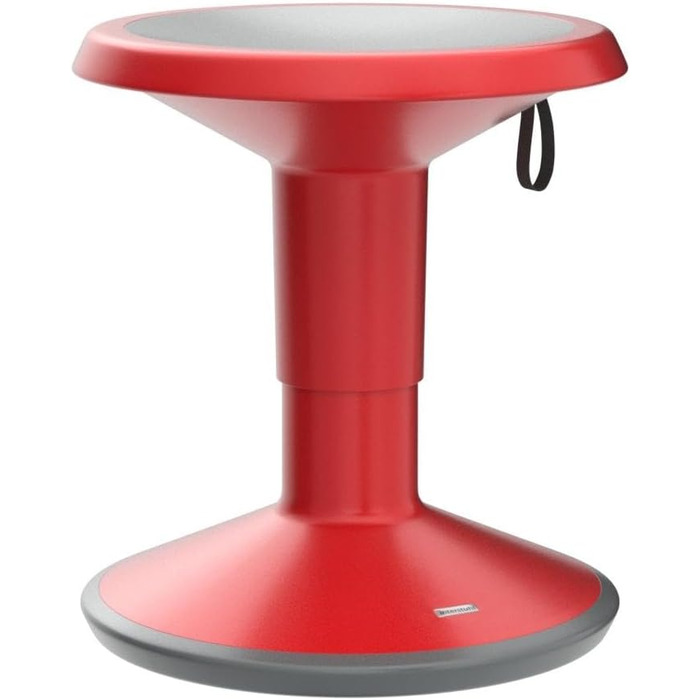 Ергономічний пуф Interstuhl UPis1 з ефектом гойдання - регульована висота, неслизьке дно та захист від перекидання - офісний пуф (Червоний, UP Junior)