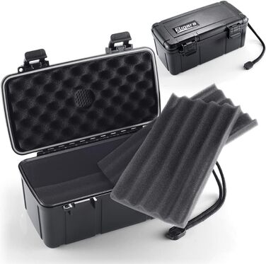 Портативний цигарний вологозбережувач (гумодор) у кейсі, водонепроникний, для 10 цигарок, розмір L (23,8 x 12,7 x 9,6 см)