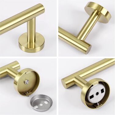 Тримач для рушників KES, стійка для рушників, нержавіюча сталь SUS304, настінний, 70 см, щіткова обробка, A2000S70B-2